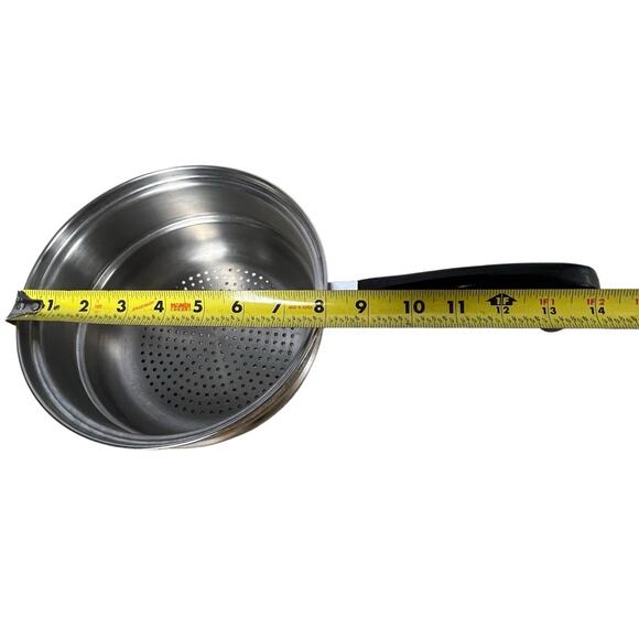 Vintage Saladmaster Stainless Steel Steamer Strainer Insert Pan Made In USA 8” - Picture 5 of 16